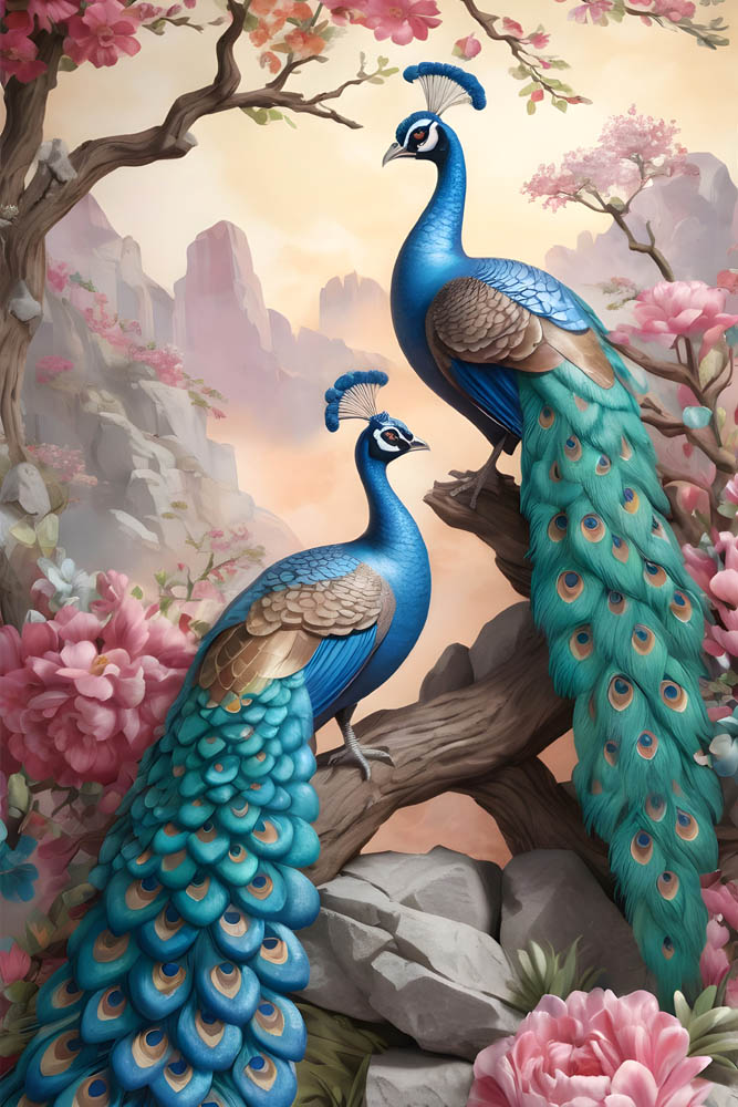 peacock wallpapers for wall